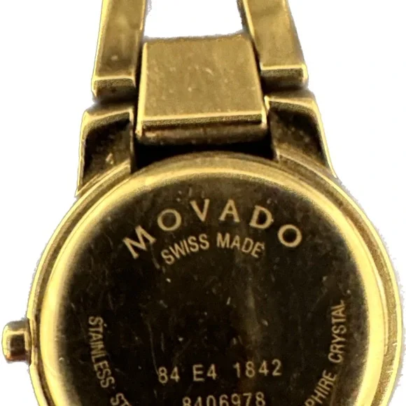 Movado Amoroso women watch Movado museum black dial and silver bracelet Movado Harmony Ladies Black Dial Stainless Steel Bangle  main image 4